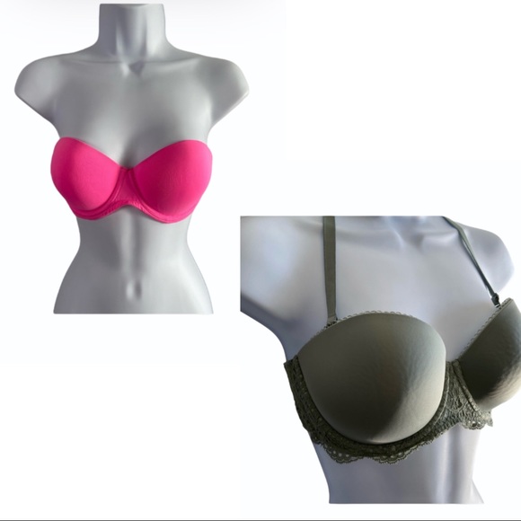 PINK Victoria's Secret Other - 2 Victoria’s Secret Strapless Bras Size 34C